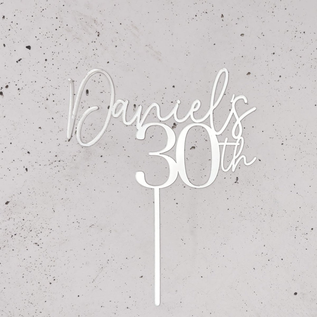 Personalised Birthday Cake Topper