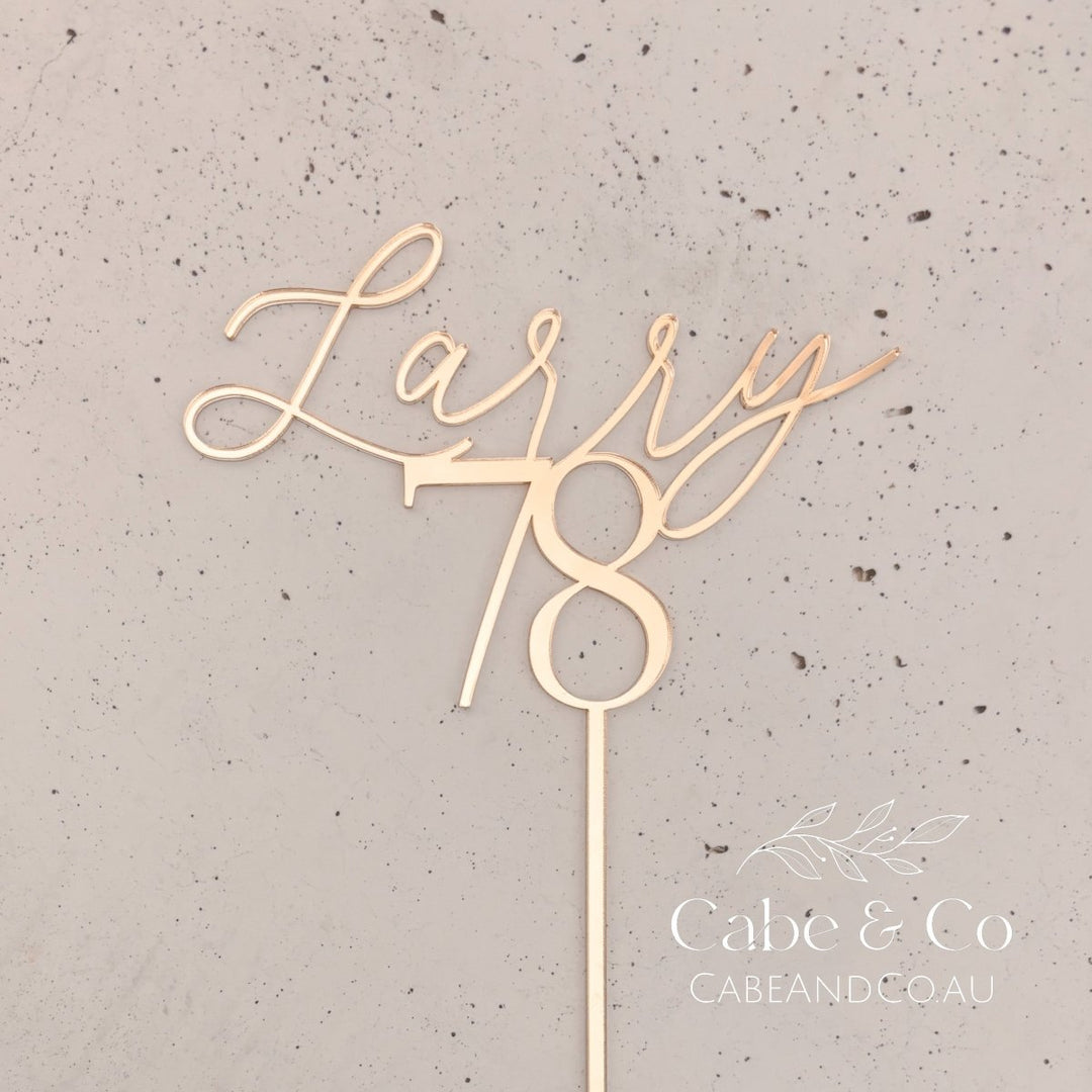 Personalised Birthday Cake Topper