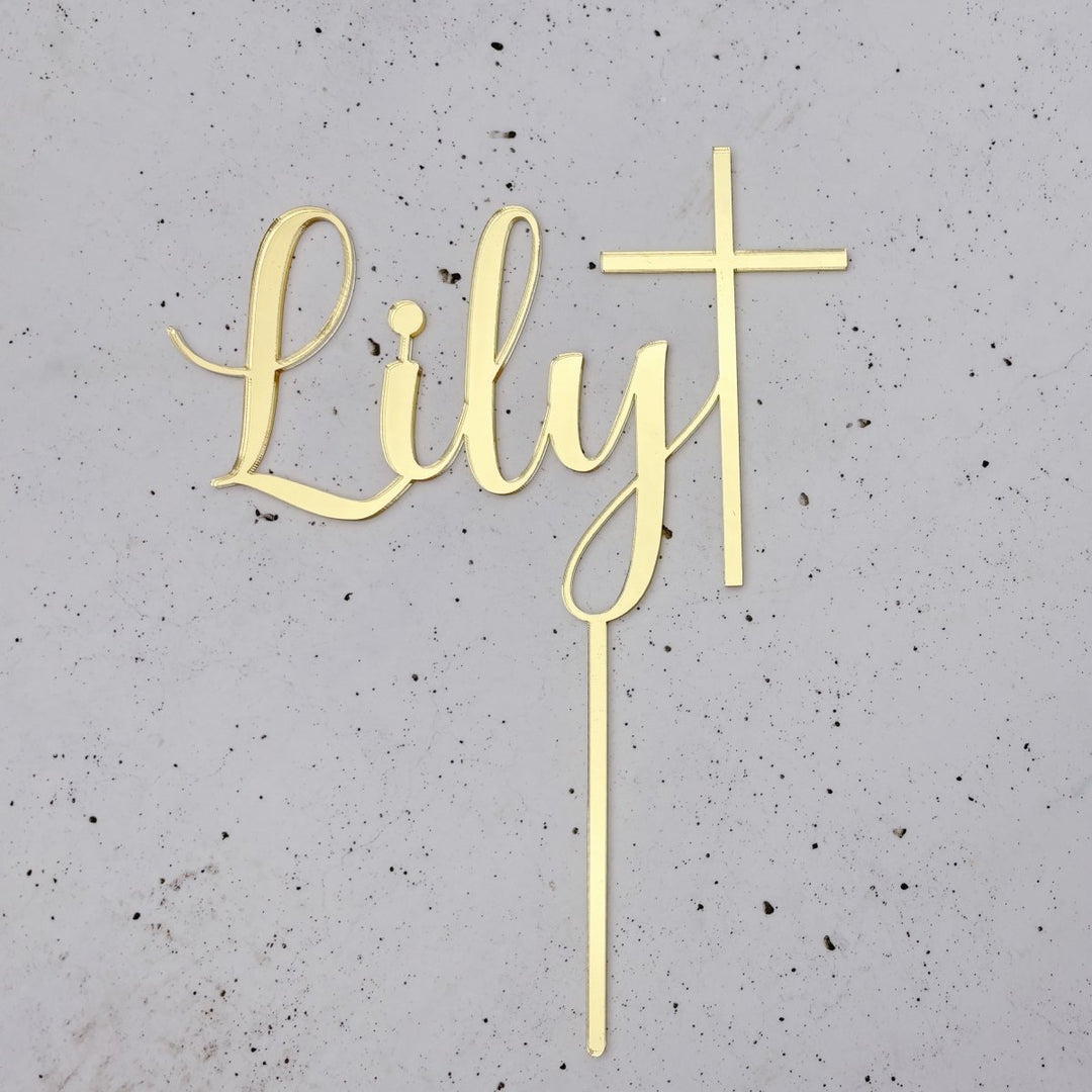 Personalised Christening Cake Topper