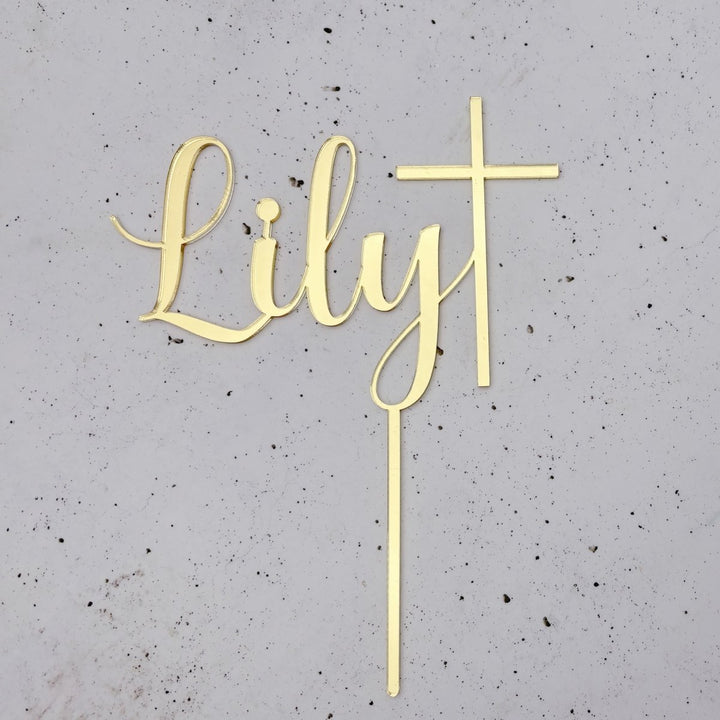 Personalised Christening Cake Topper