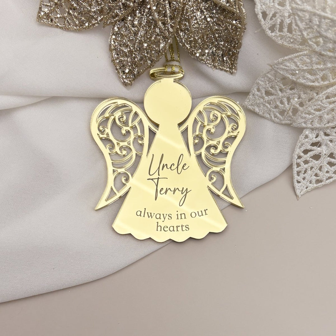 Personalised Christmas Angel - memorial ornament for lost loved ones