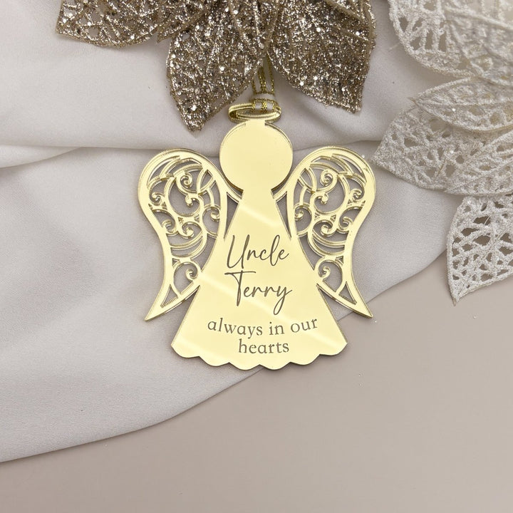 Personalised Christmas Angel - memorial ornament for lost loved ones