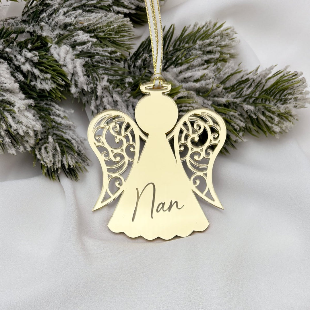Personalised Christmas Angel - memorial ornament for lost loved ones