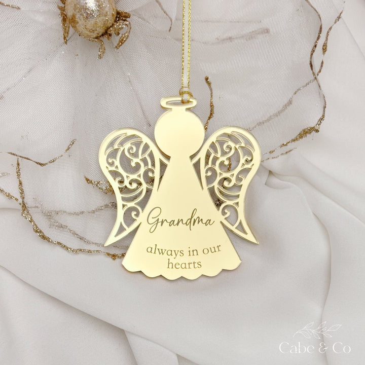 Personalised Christmas Angel - memorial ornament for lost loved ones