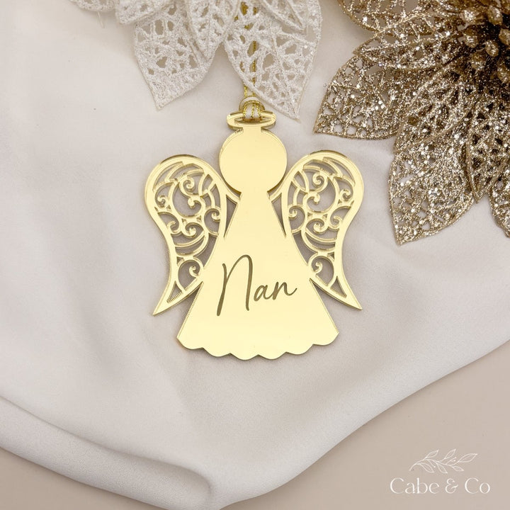Personalised Christmas Angel - memorial ornament for lost loved ones