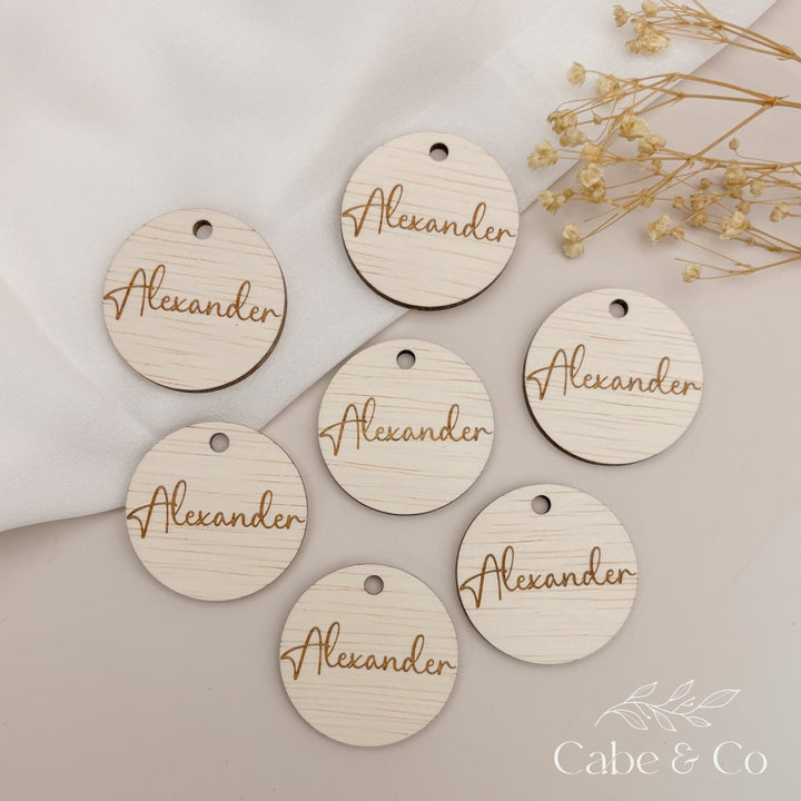 Personalised Circle Gift Tag