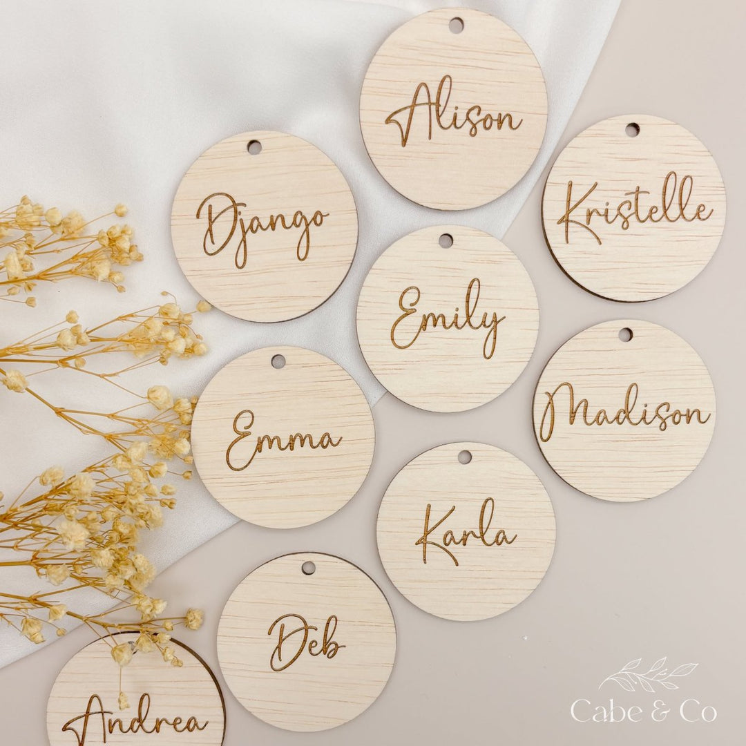 Personalised Circle Gift Tag