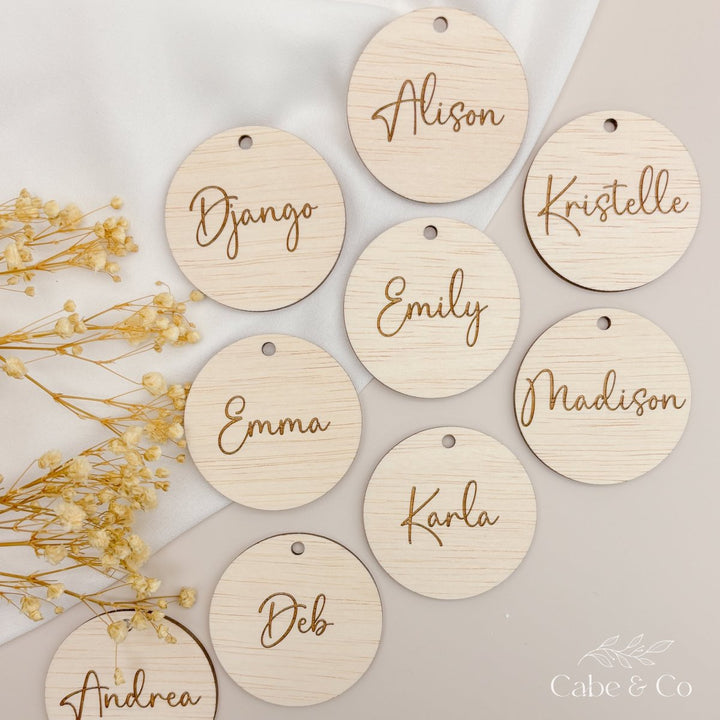 Personalised Circle Gift Tag