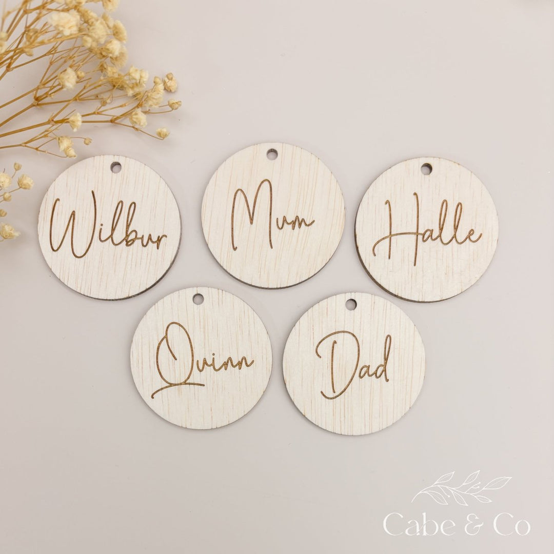 Personalised Circle Gift Tag
