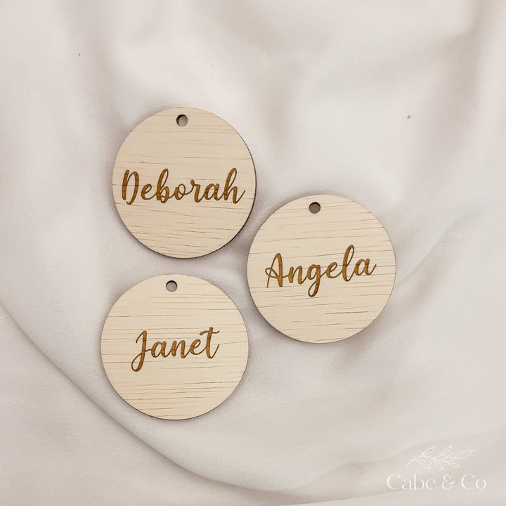Personalised Circle Gift Tag