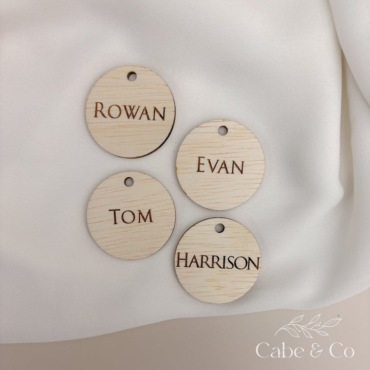 Personalised Circle Gift Tag