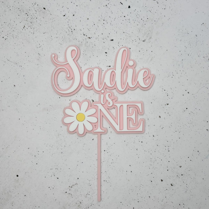 Personalised Daisy Cake Topper