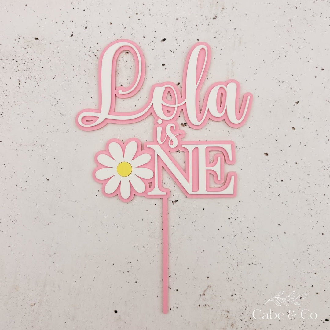 Personalised Daisy Cake Topper