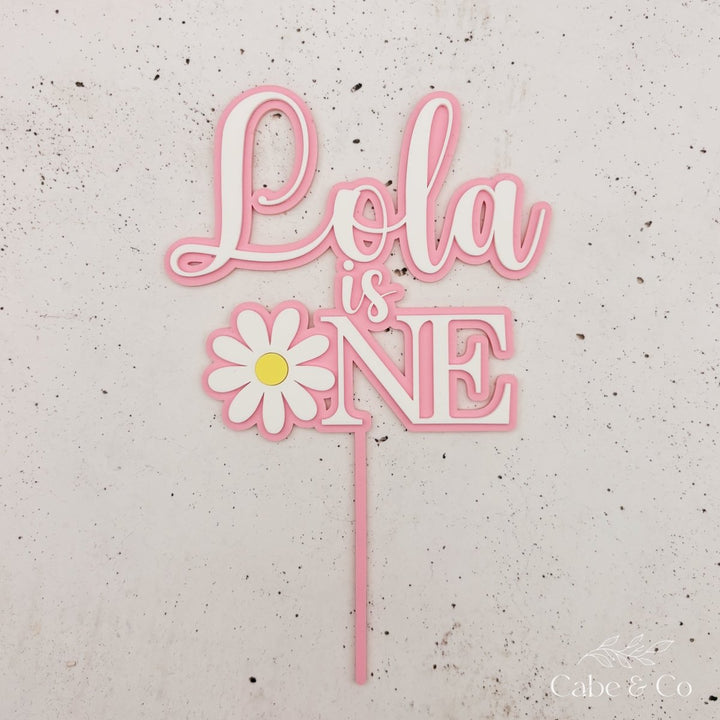 Personalised Daisy Cake Topper