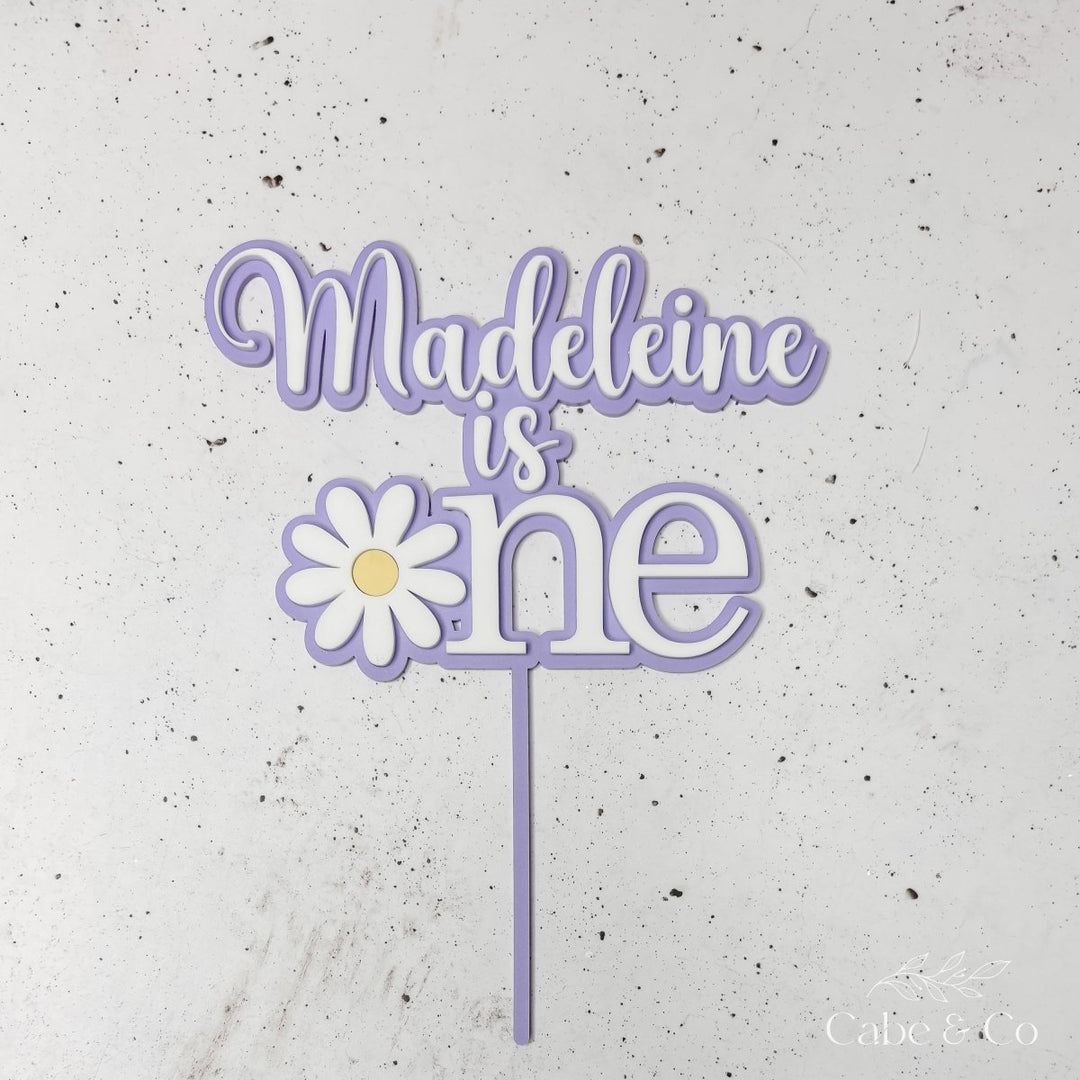 Personalised Daisy Cake Topper