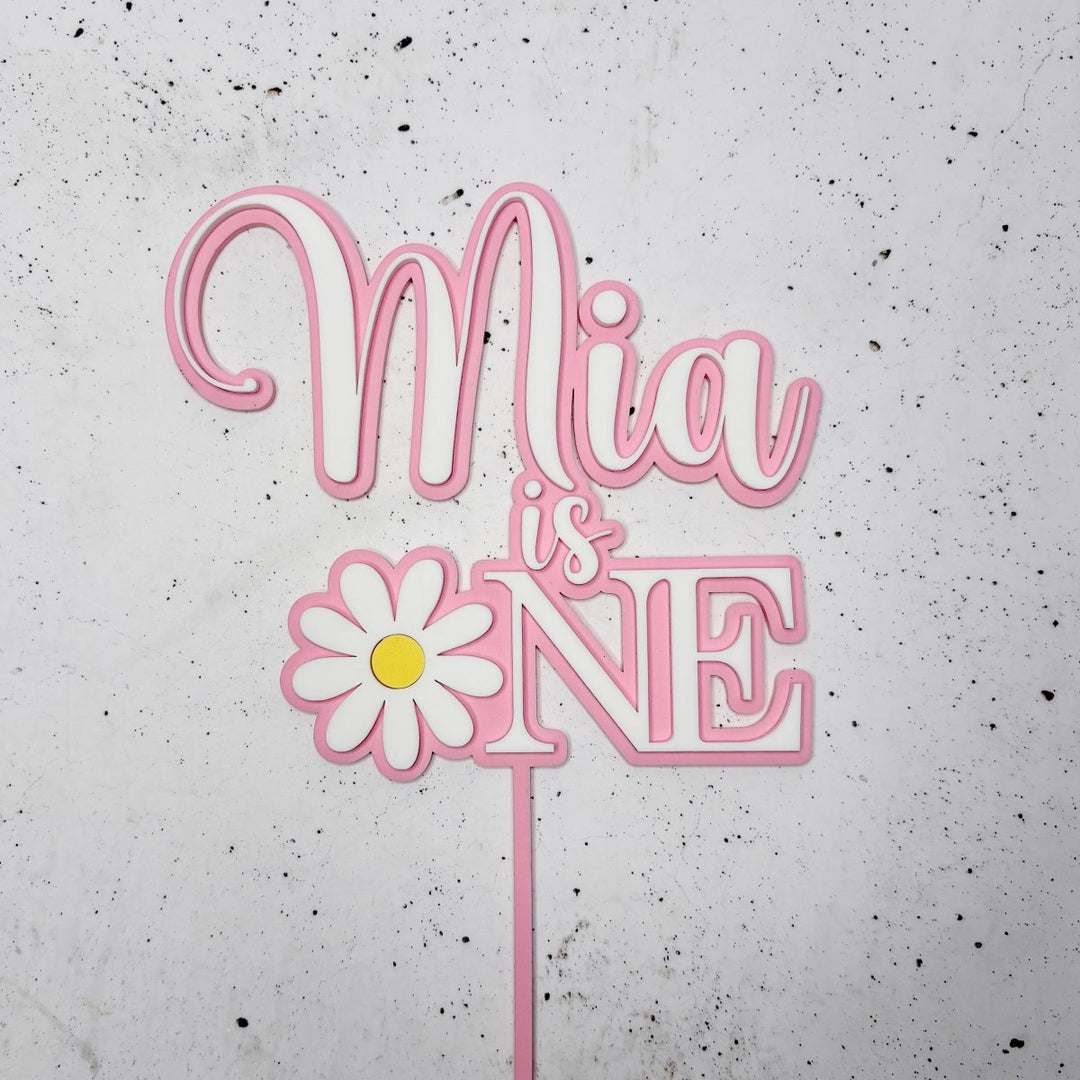 Personalised Daisy Cake Topper