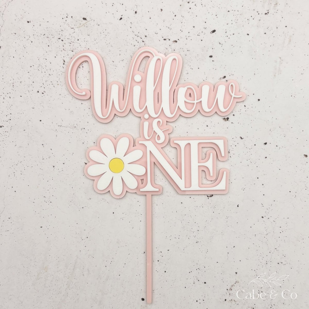 Personalised Daisy Cake Topper