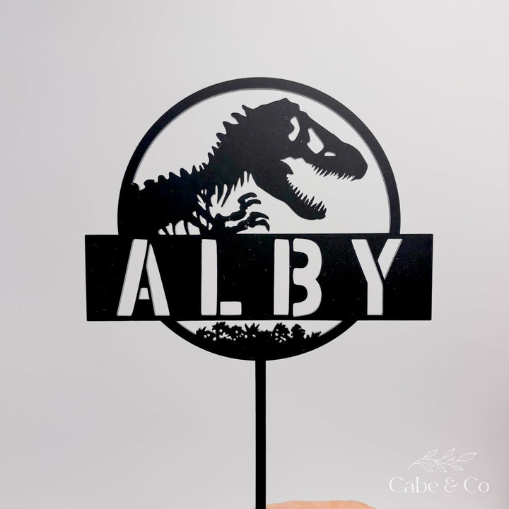 Personalised Dinosaur Cake Topper
