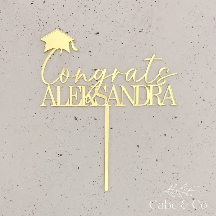 Personalised Graduation Cake Topper