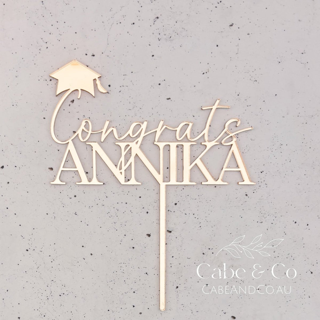 Personalised Graduation Cake Topper