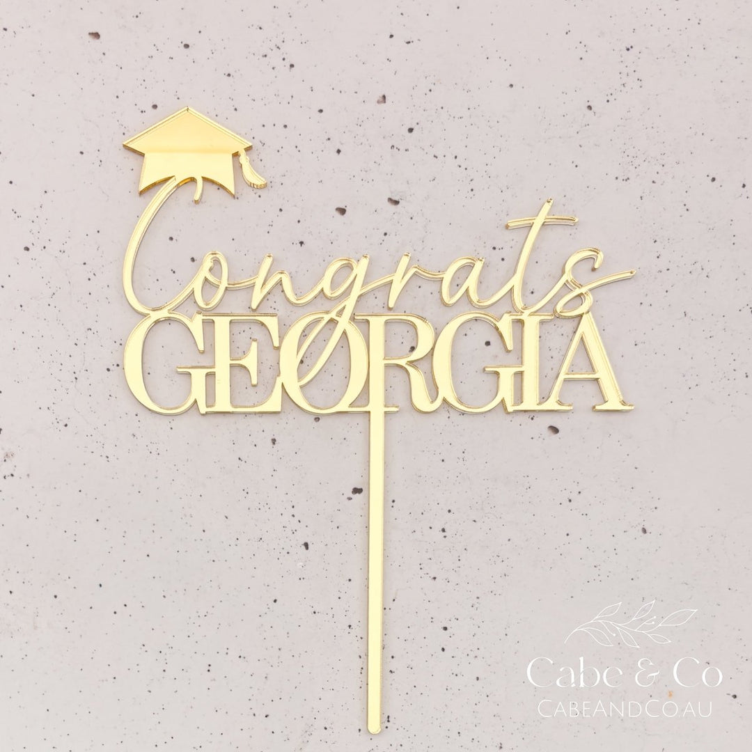 Personalised Graduation Cake Topper
