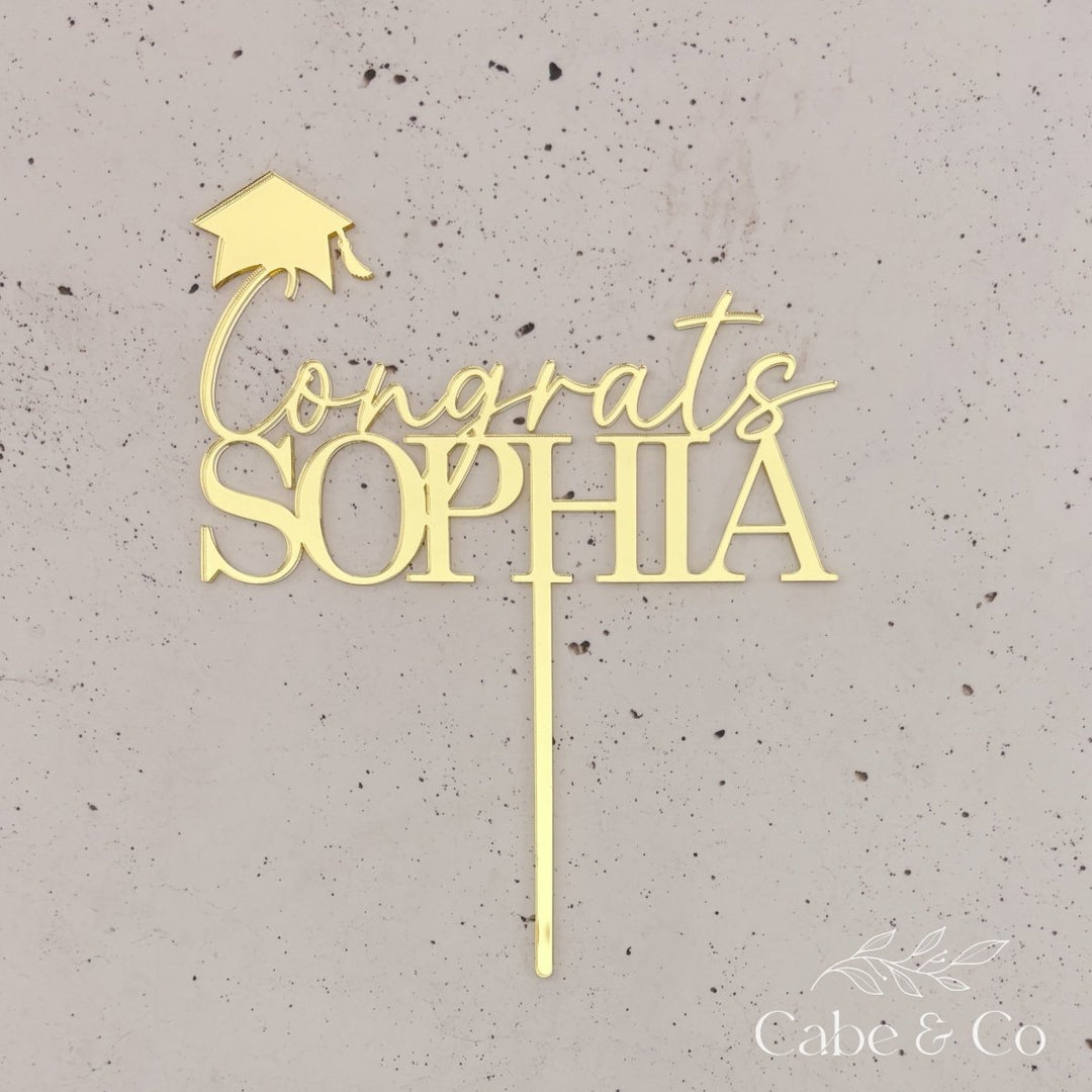 Personalised Graduation Cake Topper
