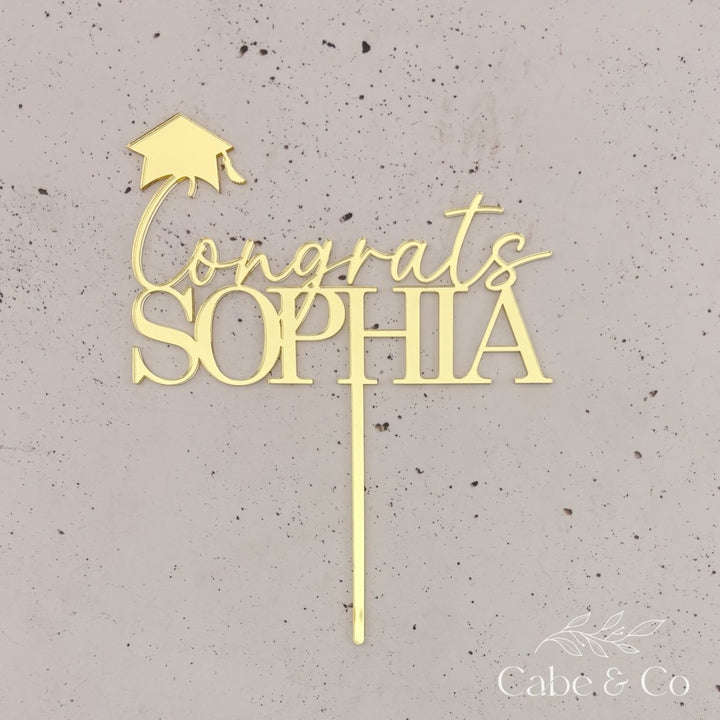 Personalised Graduation Cake Topper