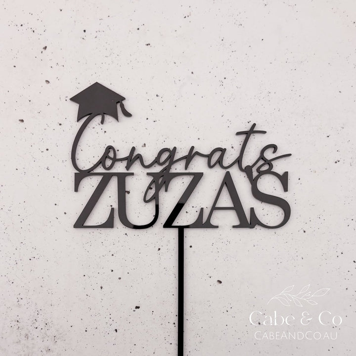 Personalised Graduation Cake Topper