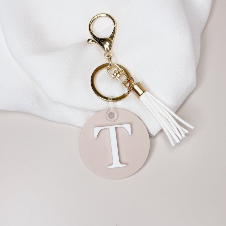 Personalised Initial Acrylic Keyring