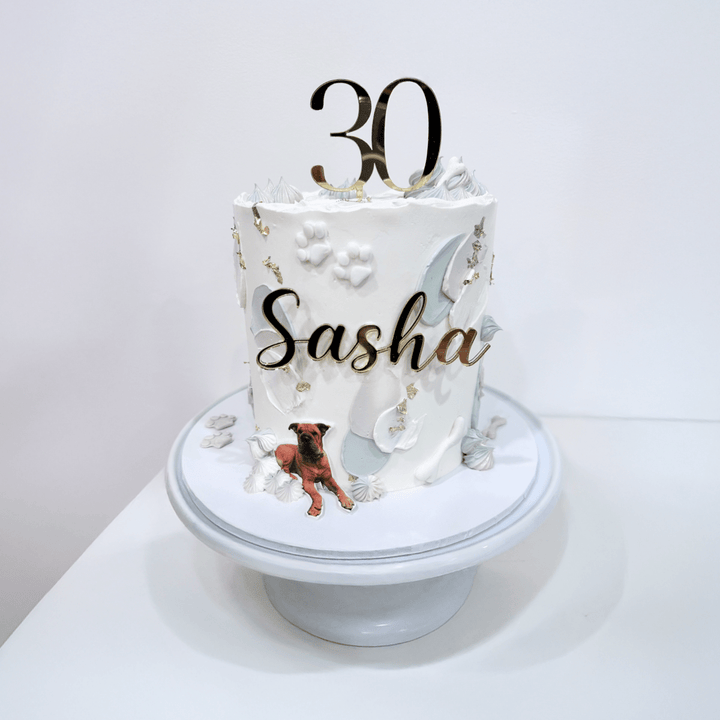 Personalised Name Cake Charm & Age Topper