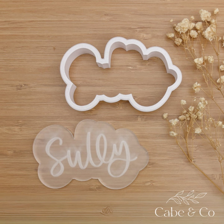 Personalised Name Script Fondant Cookie Cutter &amp; Stamp