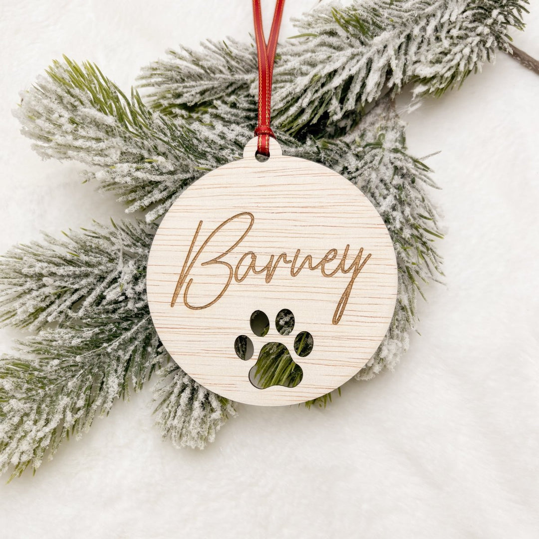 Personalised Pet Christmas Bauble