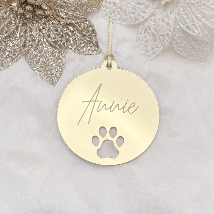 Personalised Pet Christmas Bauble