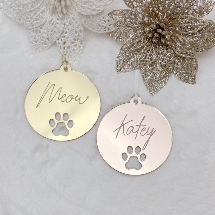 Personalised Pet Christmas Bauble