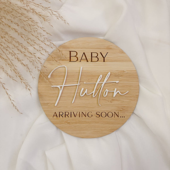 Personalised Pregnancy Announcement Board