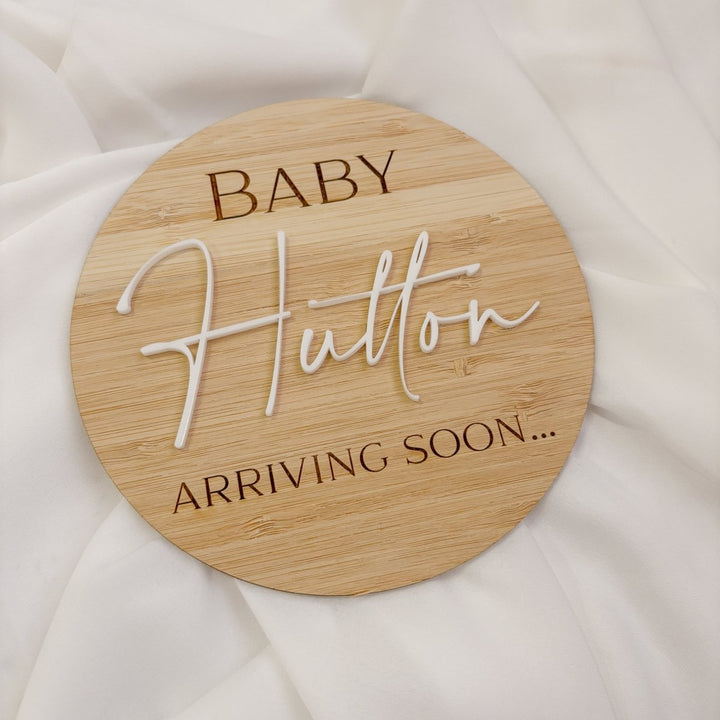 Personalised Pregnancy Announcement Board