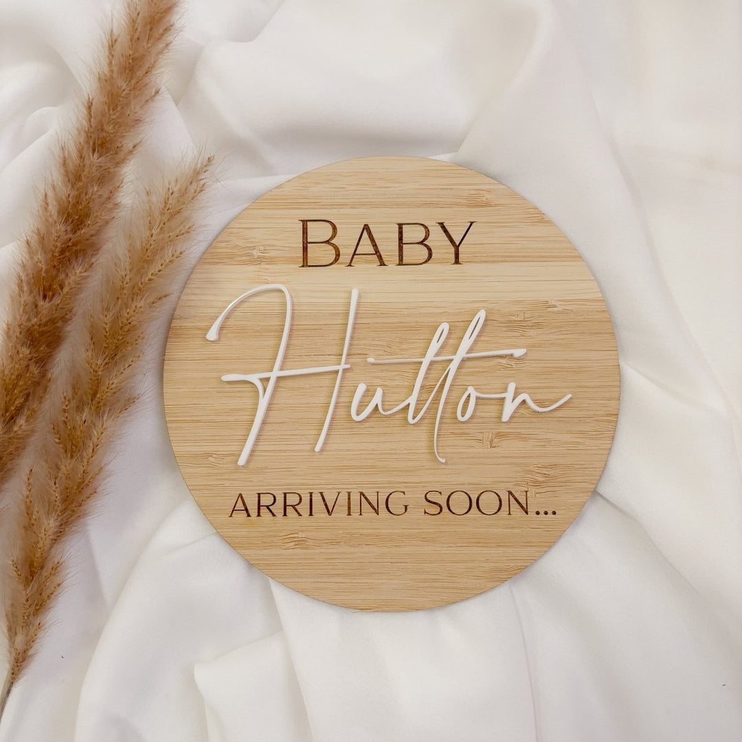 Personalised Pregnancy Announcement Board