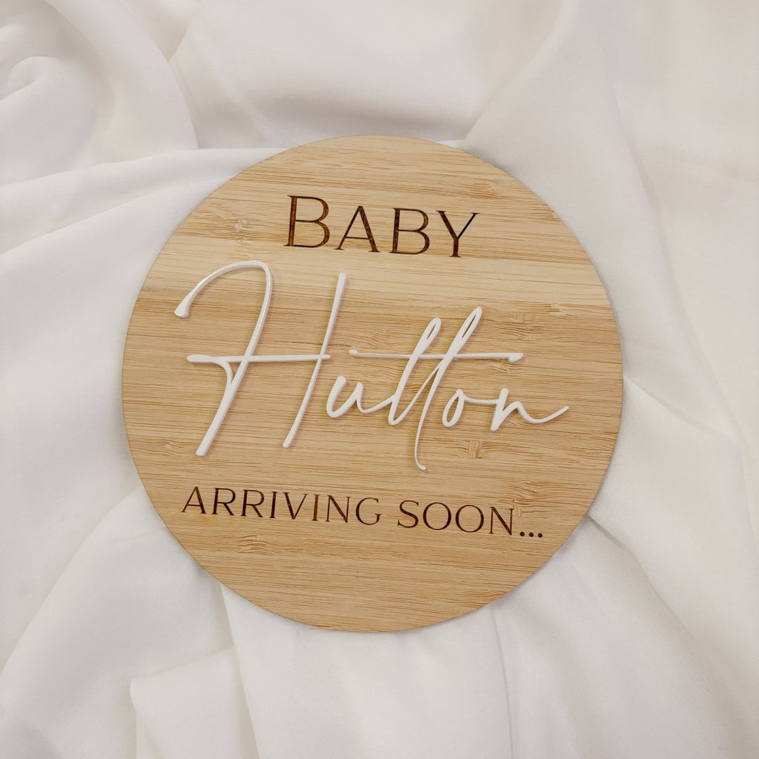 Personalised Pregnancy Announcement Board