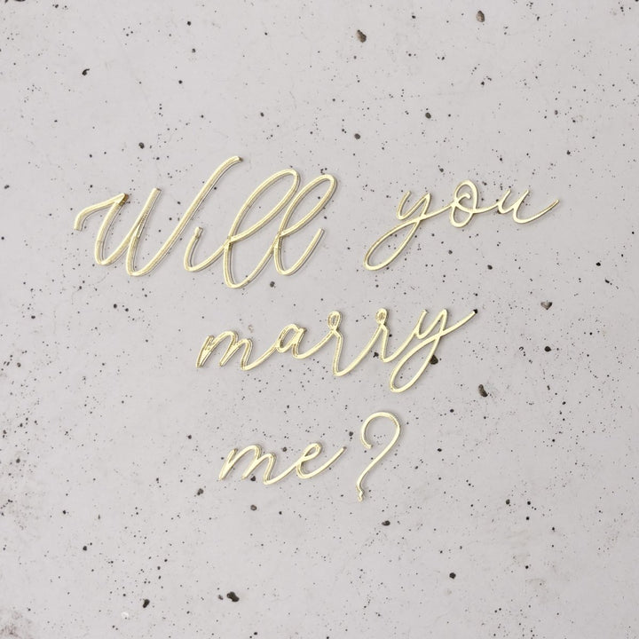 Personalised Script Wording Cake Charm