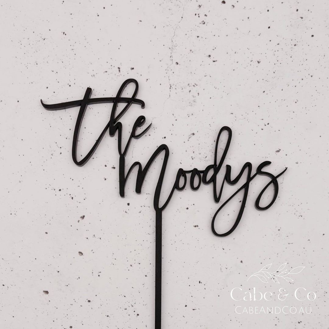 Personalised Wedding Cake Topper