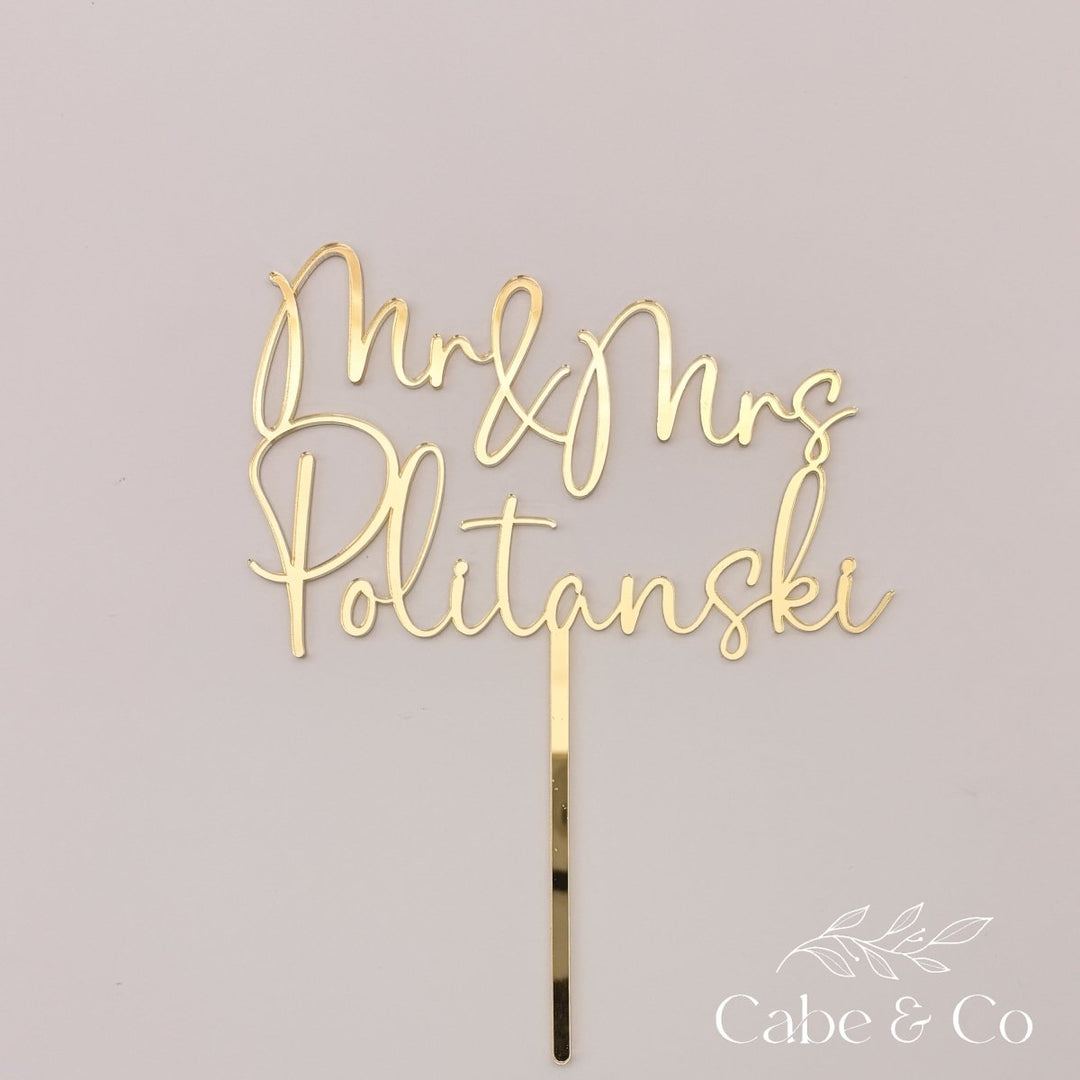 Personalised Wedding Cake Topper