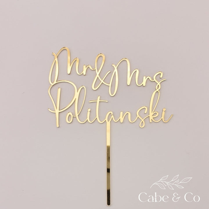 Personalised Wedding Cake Topper