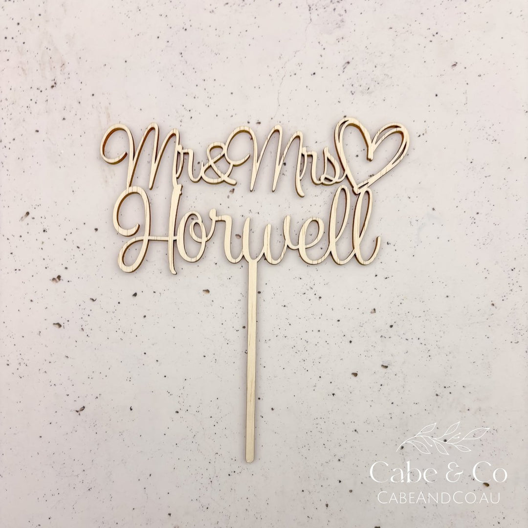 Personalised Wedding Cake Topper
