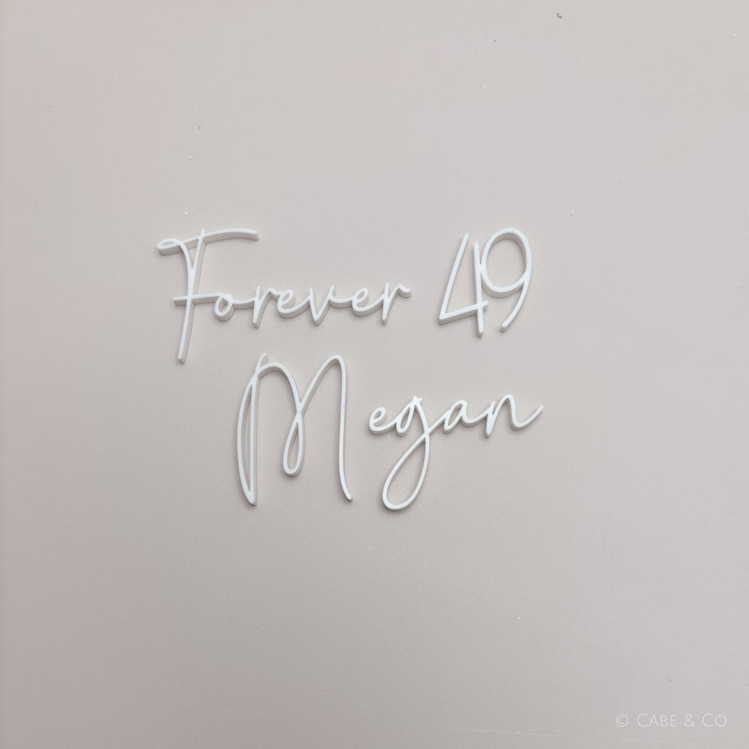 Personalised Wording Cake Charm