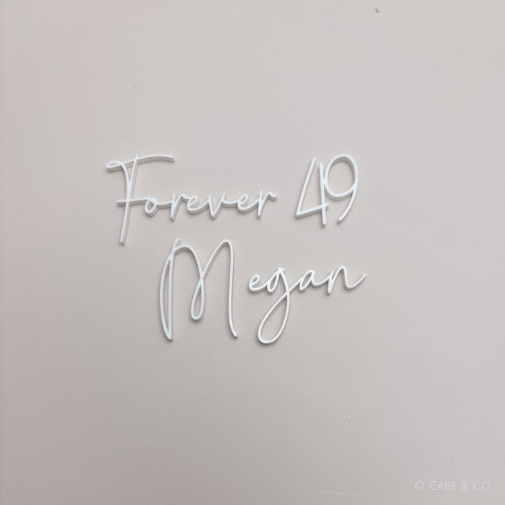 Personalised Wording Cake Charm