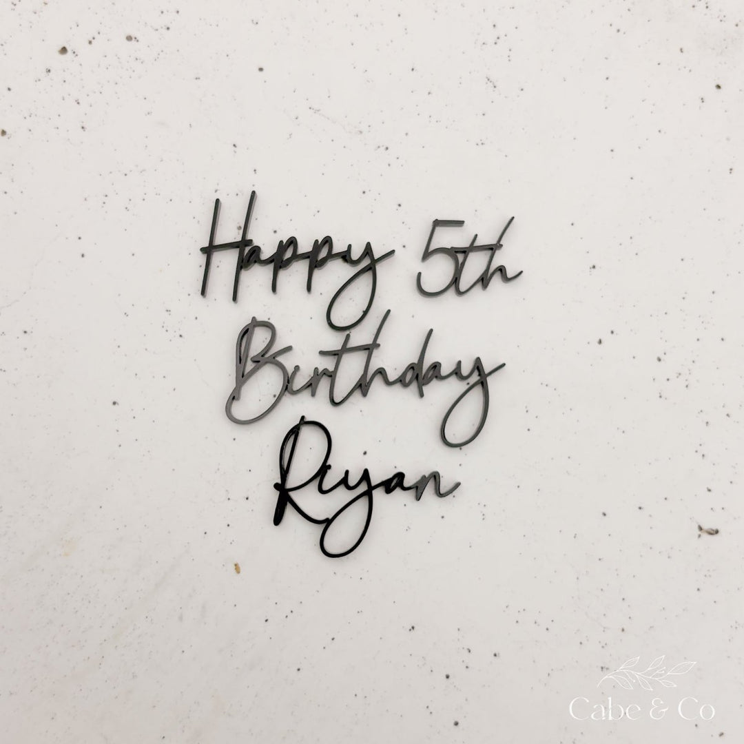 Personalised Wording Cake Charm