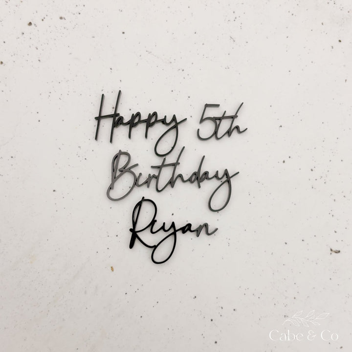 Personalised Wording Cake Charm