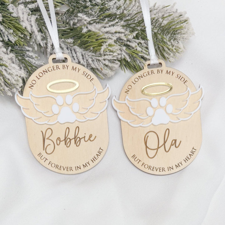 Pet Memorial Ornament - Angel Wings & Halo