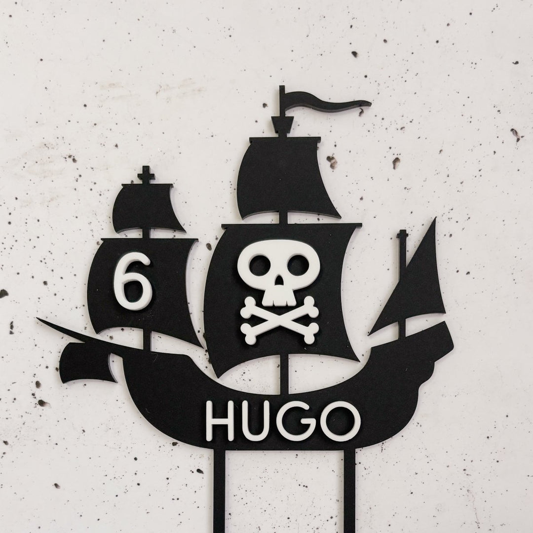 Pirate Ship Cake Topper