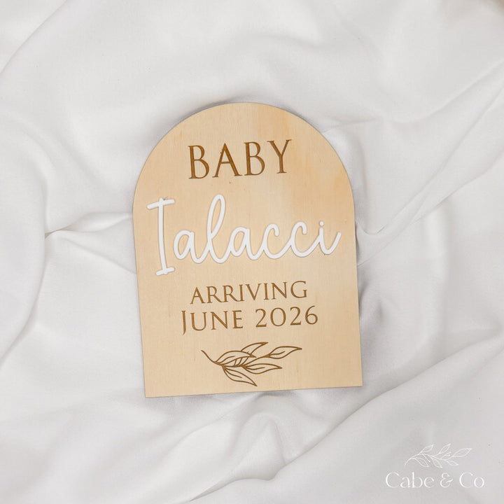 Pregnancy Announcement Plaque